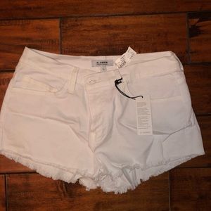 O2 Denim White Jean Shorts